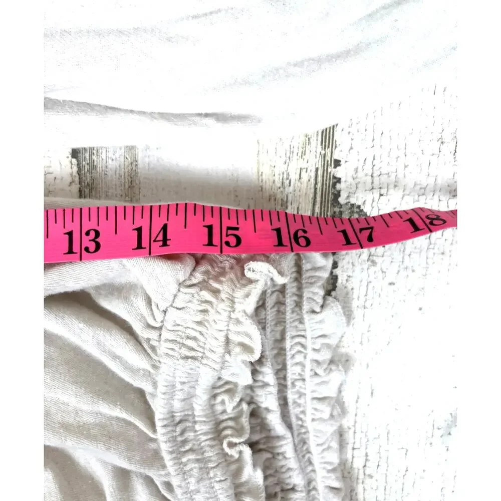 Free People Womens S Cream Monday Morning Embroidered Cotton Lace Top Boho